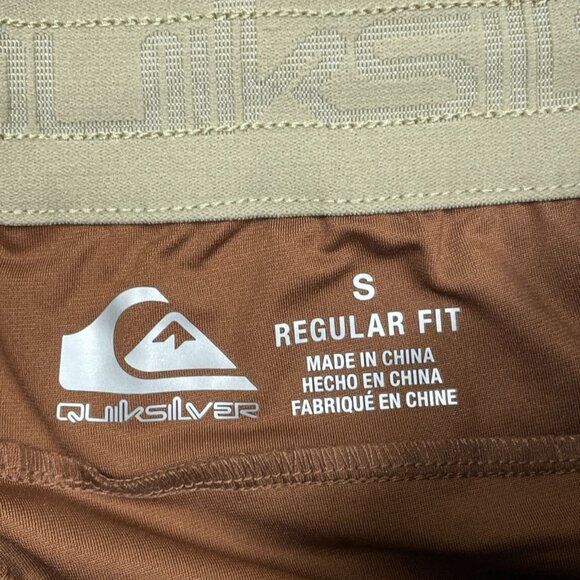 Quiksilver Mens Dryflight Shorts Brown S Moisture-Wicking Casual  a1074 - Picture 2 of 6